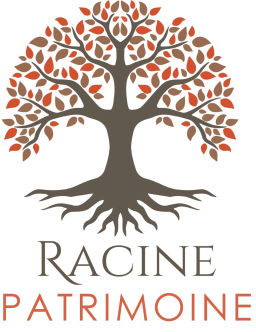 Logo Racine Patrimoine - Antibes (vertical)